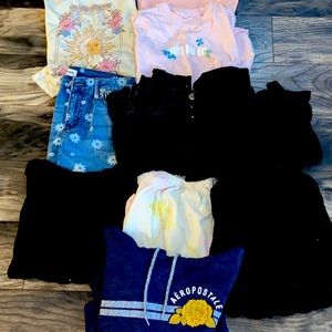 Pack of 10! Size youth medium includes tshirts pants rompers and dresses